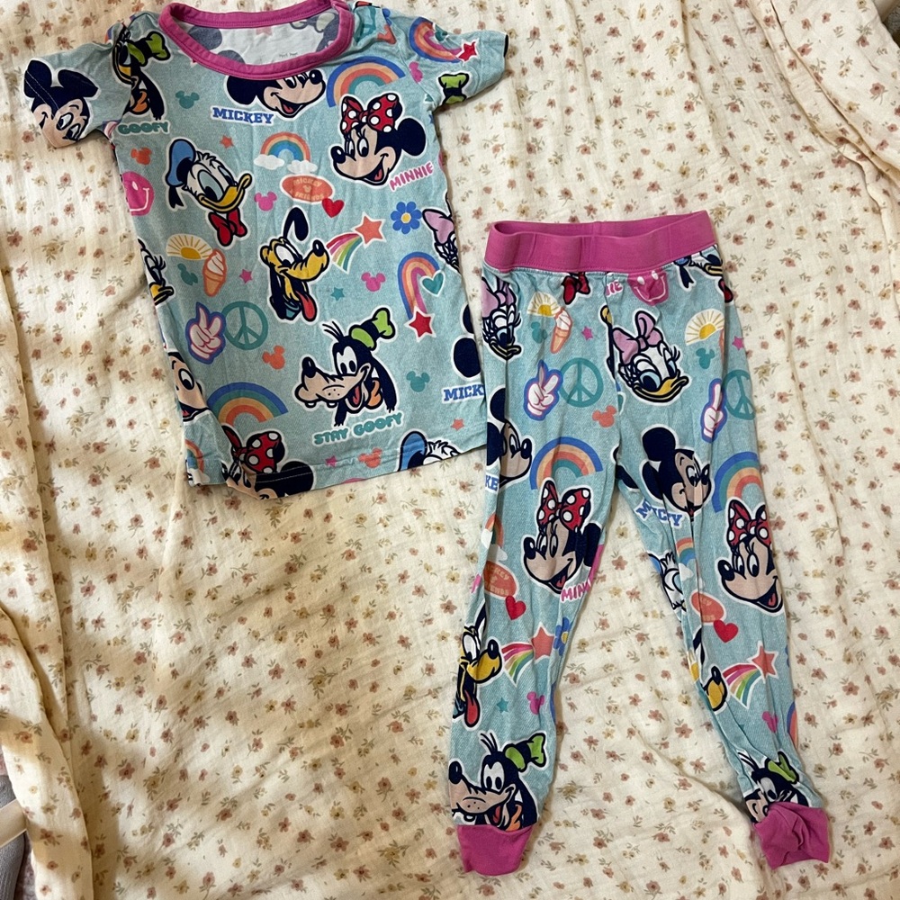 Disney Mickey Mouse clubhouse little Sleepies pjs 12-18 months